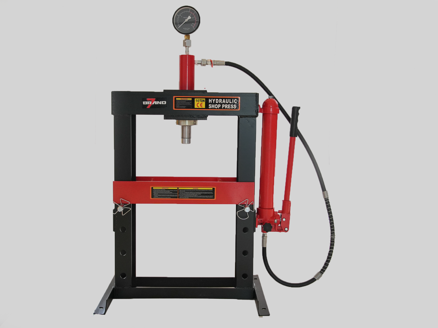 Hydraulische 10T Werkstattpresse – Handpumpe für präzise Pressarbeiten