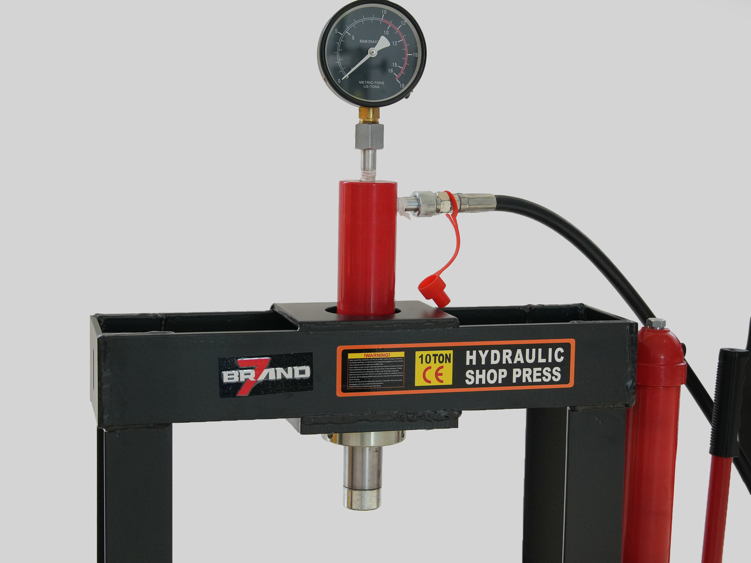 Hydraulische 10T Werkstattpresse – Handpumpe für präzise Pressarbeiten