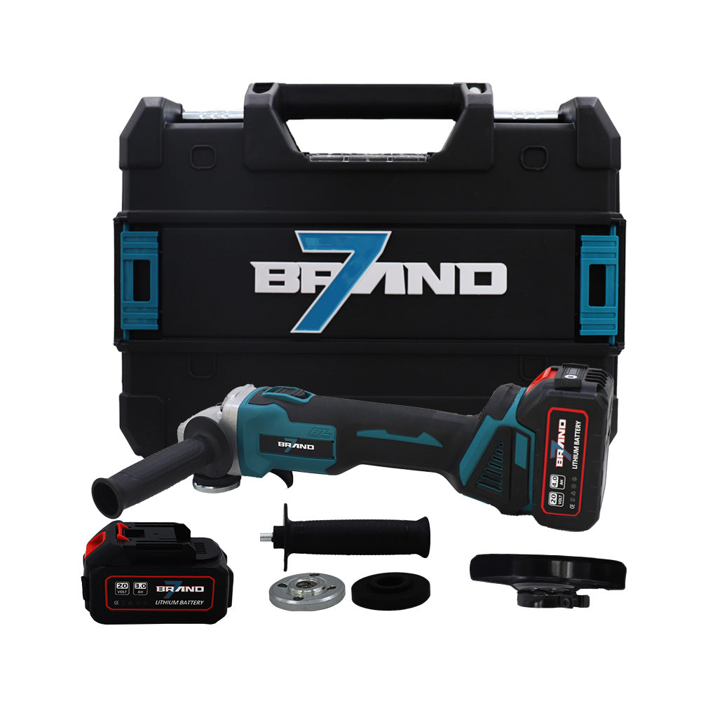 Winkelschleifer + 2 Akkus BRAND7 | HLJM-06-B