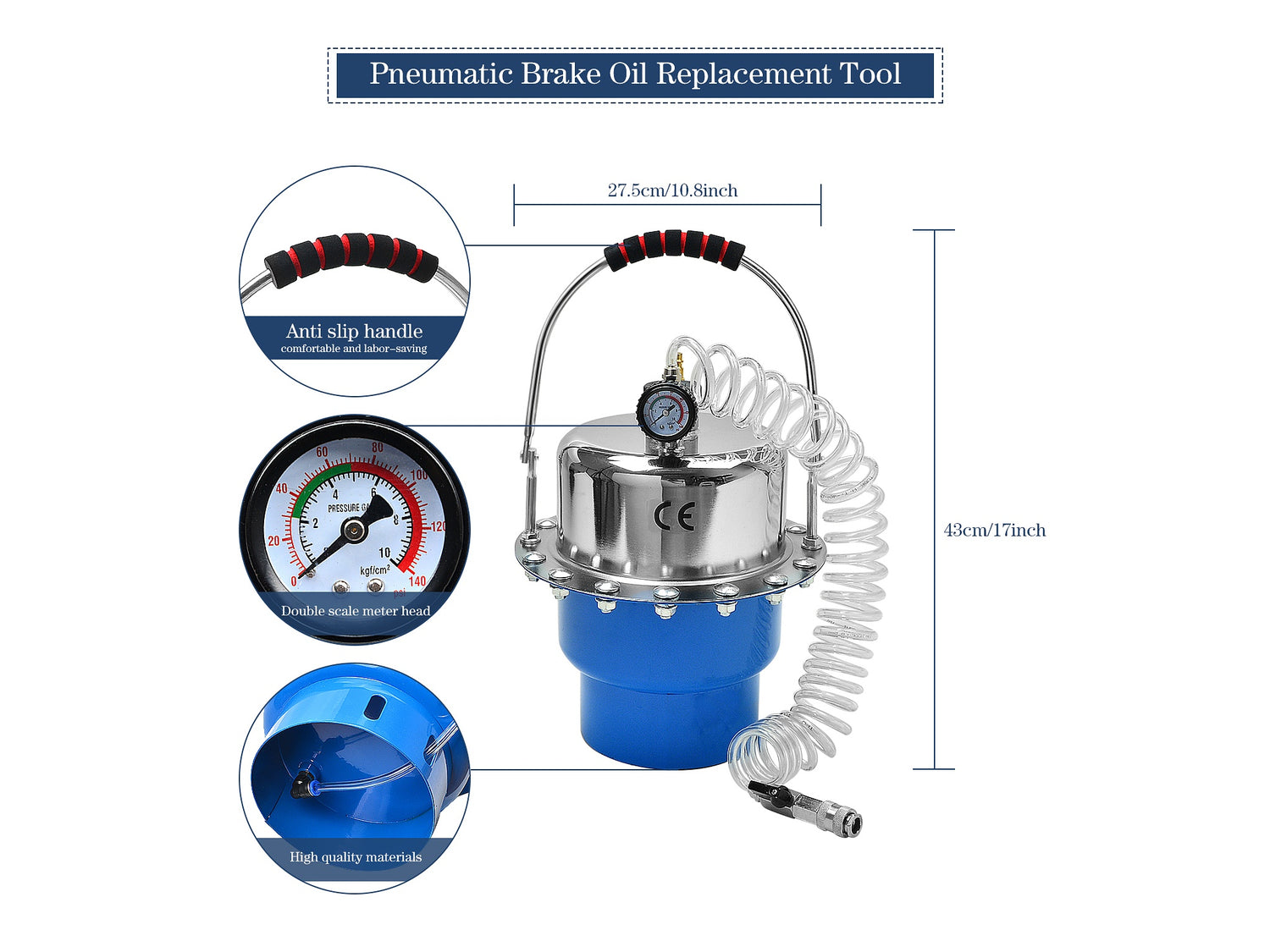 Pneumatisches Druckentlüfter-Kit für Brems- & Kupplungssysteme | B7-1658
