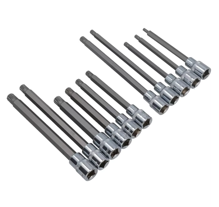 Vielzahn-Bit-Stecknuss-Set extra lang 1/2