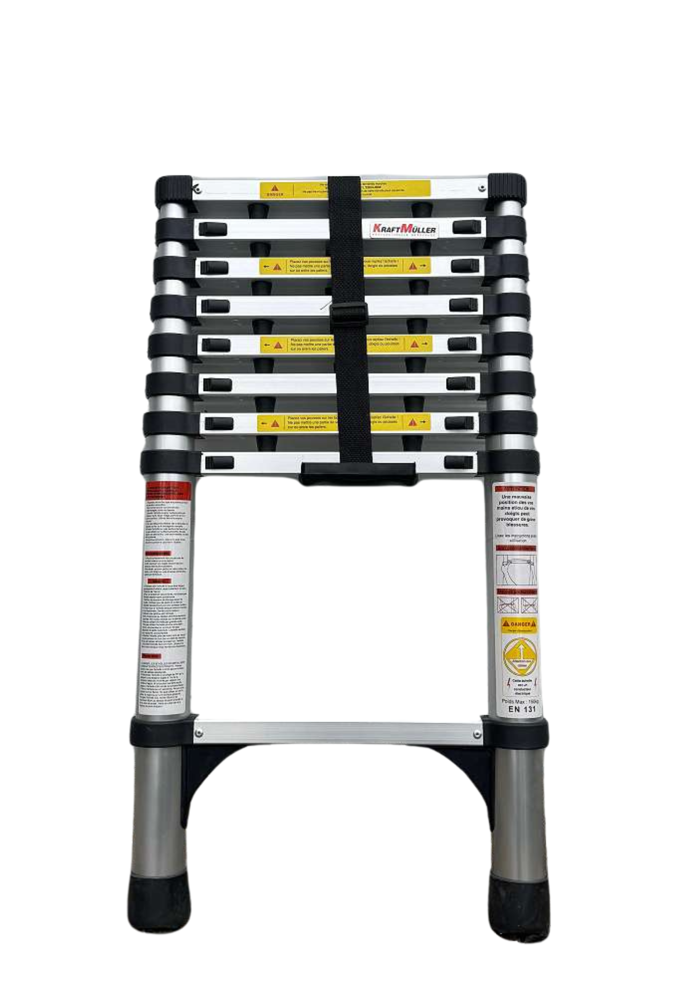 Teleskopleiter, Platzsparende Leiter, Stabil - 2,6 Meter hoch