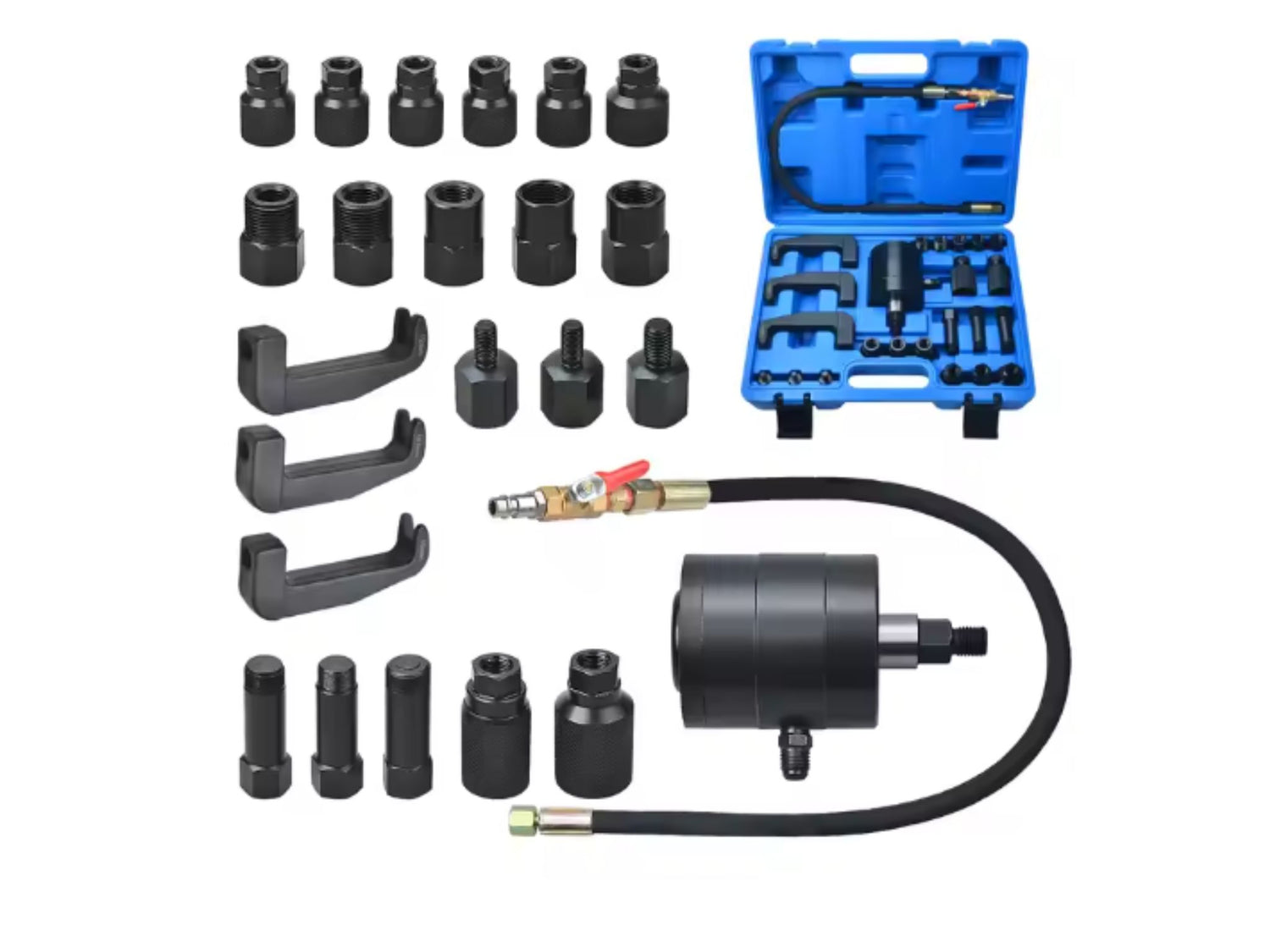 Pneumatisches Diesel Injektor-Ausziehwerkzeug Set für Bosch, Denso, CAT & Co. | B7-8467
