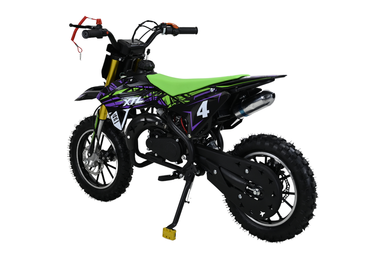 Pit Bike XTL 49cc mit E-Start und Seilzugstarter – Motocross-Abenteuer für Kinder von 4–8 Jahren