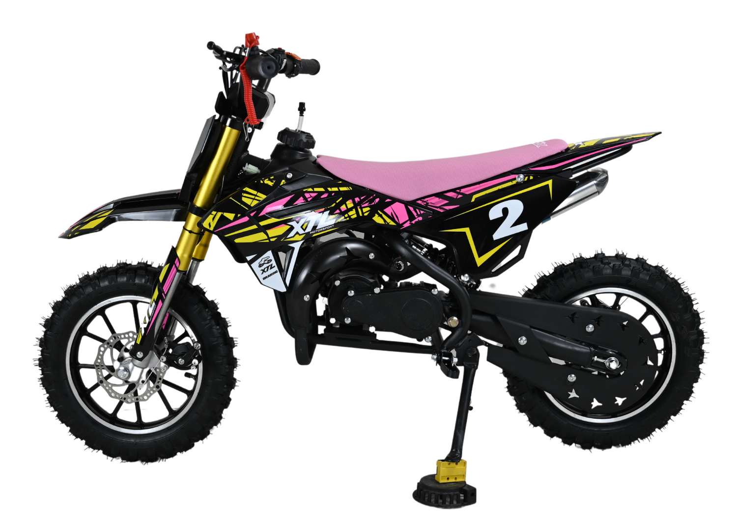 Pit Bike XTL 49cc mit E-Start und Seilzugstarter – Motocross-Abenteuer für Kinder von 4–8 Jahren