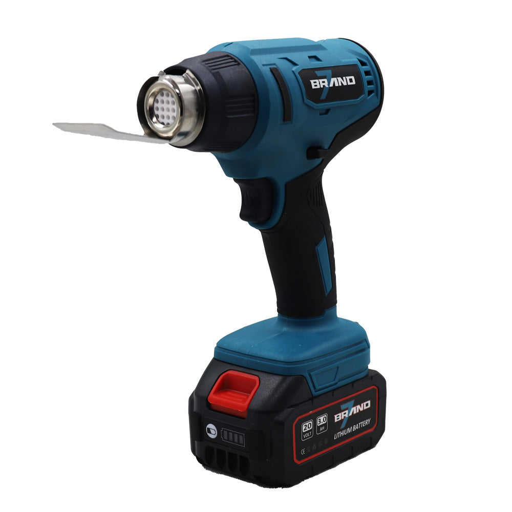 Heißluftpistole/ Heißluftföhn + 2 Akkus BRAND7 | HLRQ-01