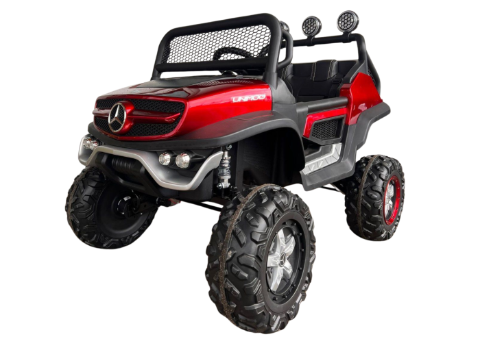 Mercedes Unimog Elektroauto fĂźr Kinder â 2-Sitzer mit Allrad und Fernbedienung