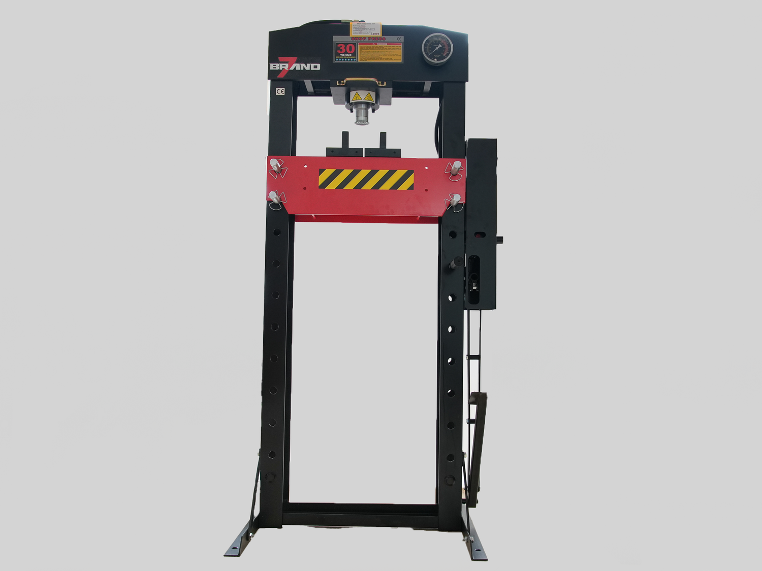 Hydraulische 30T Werkstattpresse – mit Fußpumpe
