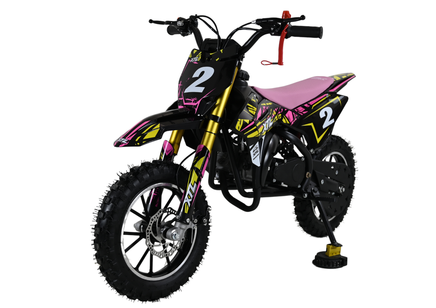 Pit Bike XTL 49cc mit E-Start und Seilzugstarter – Motocross-Abenteuer für Kinder von 4–8 Jahren