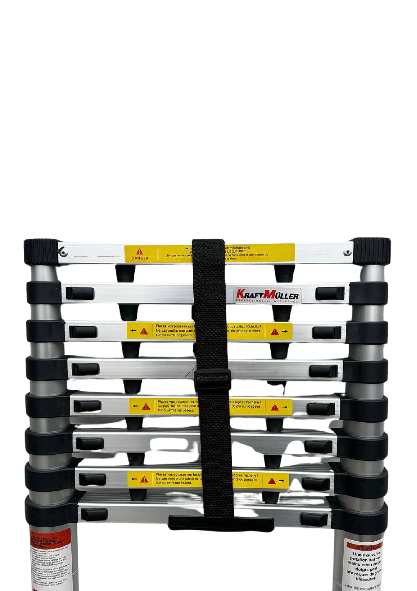 Teleskopleiter, Platzsparende Leiter, Stabil - 2,6 Meter hoch