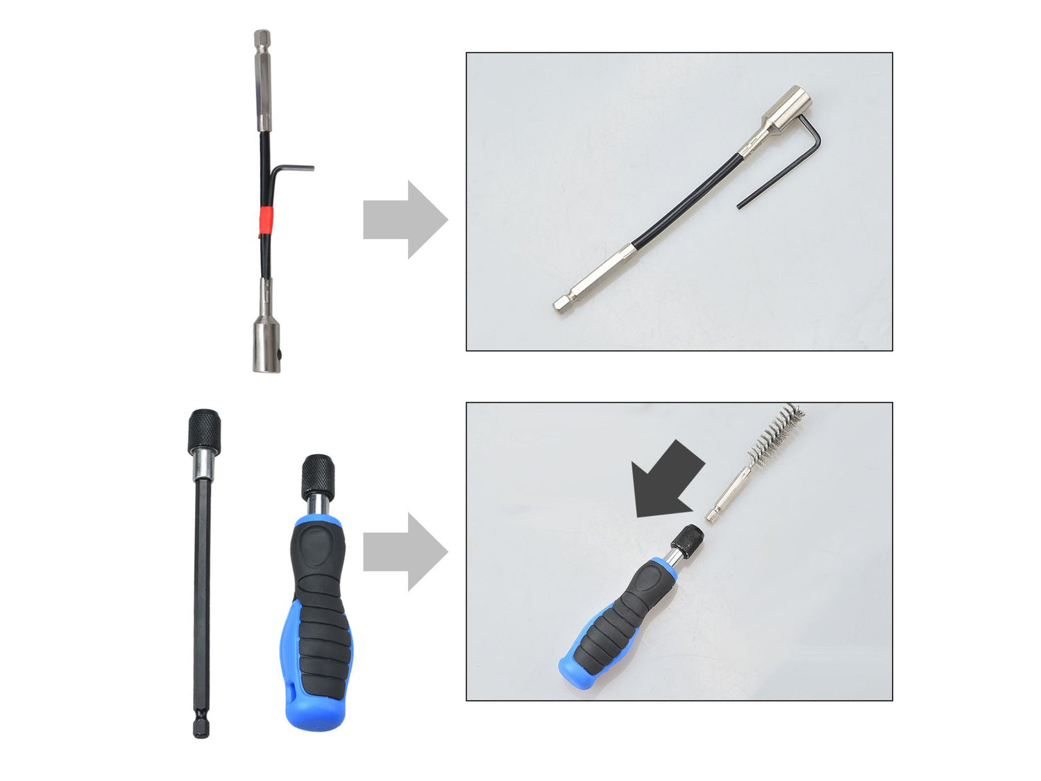 Profi-Reinigungsbürsten-Set für Diesel-Injektorsitze & Zylinderkopf | B7-8076