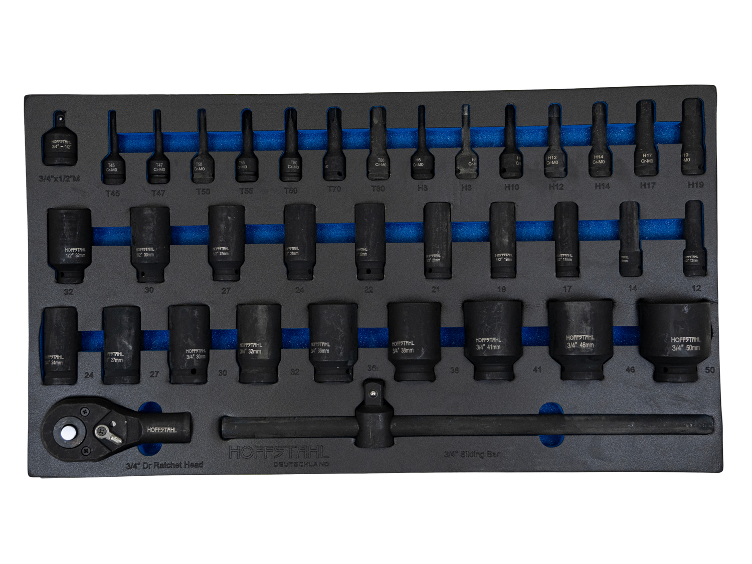 Werkzeugwagen Hoffstahl – 11 Schubladen, 9 bestückt &; über 500 Teile