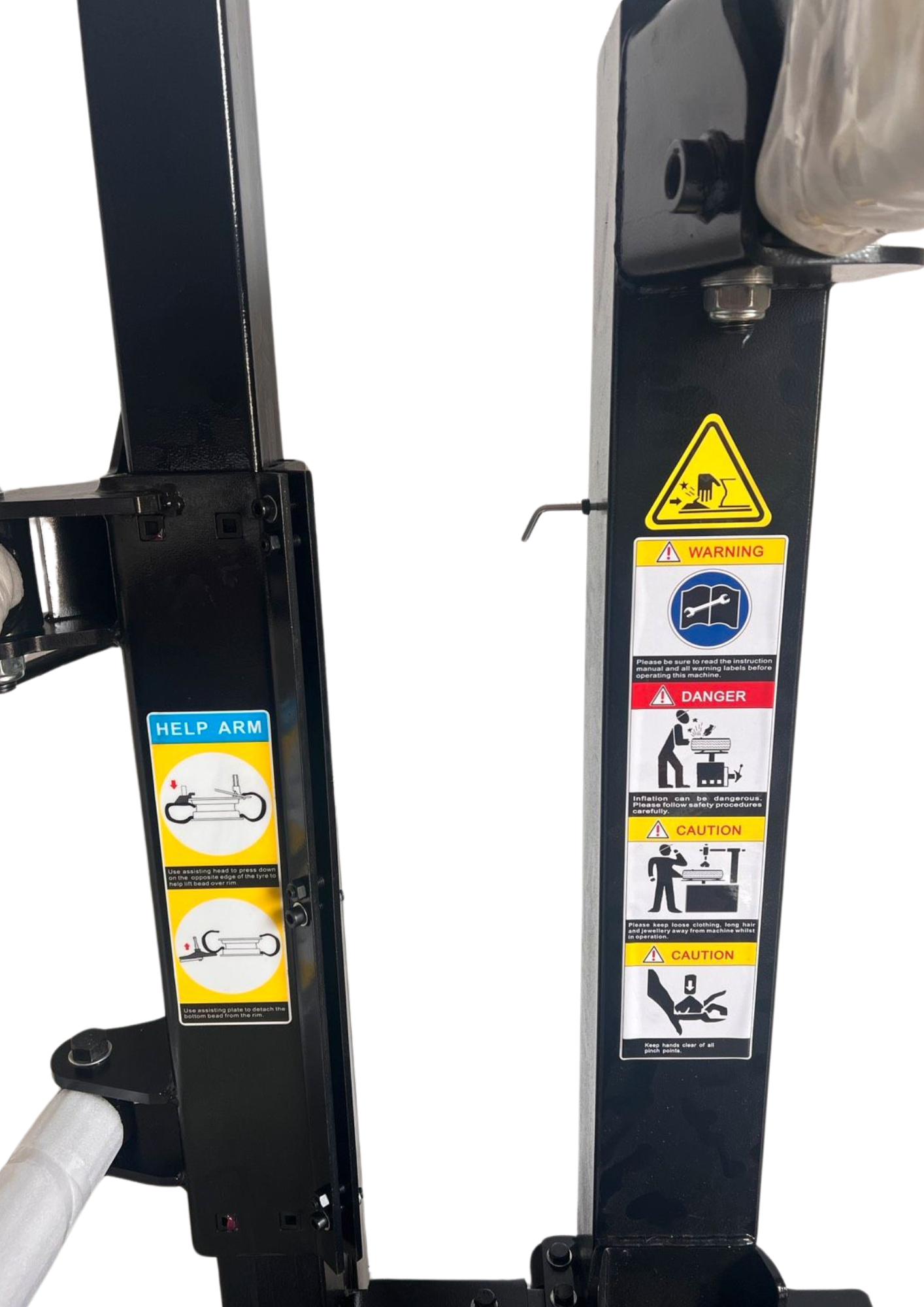 Reifenwechselmaschine mit linkem Hilfs Arm BRAND7