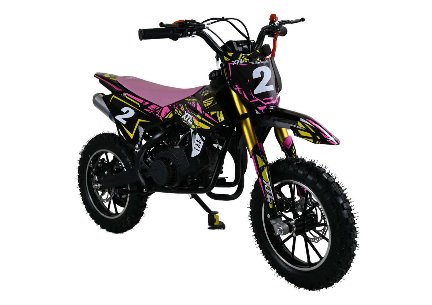 Pit Bike XTL 49cc mit E-Start und Seilzugstarter – Motocross-Abenteuer für Kinder von 4–8 Jahren