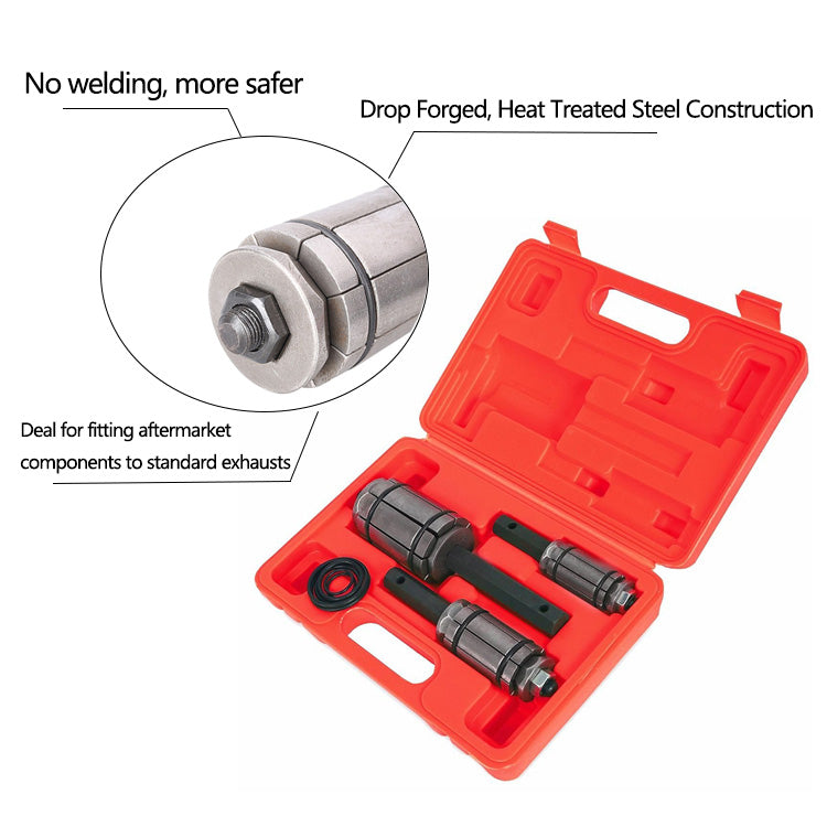 Endrohr Expander Set 3-tlg. – Auspuffrohr-Aufweiter für Ø 29–89 mm | B7-1004