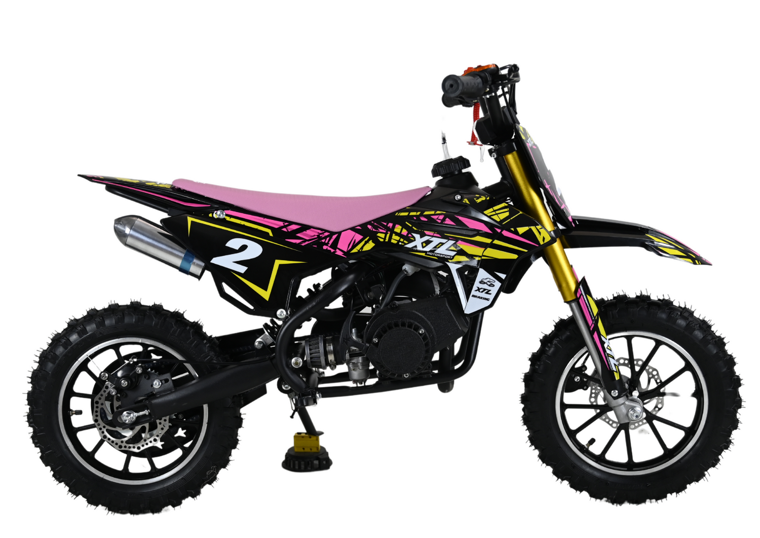 Pit Bike XTL 49cc mit E-Start und Seilzugstarter – Motocross-Abenteuer für Kinder von 4–8 Jahren