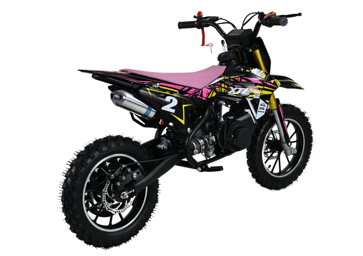 Pit Bike XTL 49cc mit E-Start und Seilzugstarter – Motocross-Abenteuer für Kinder von 4–8 Jahren