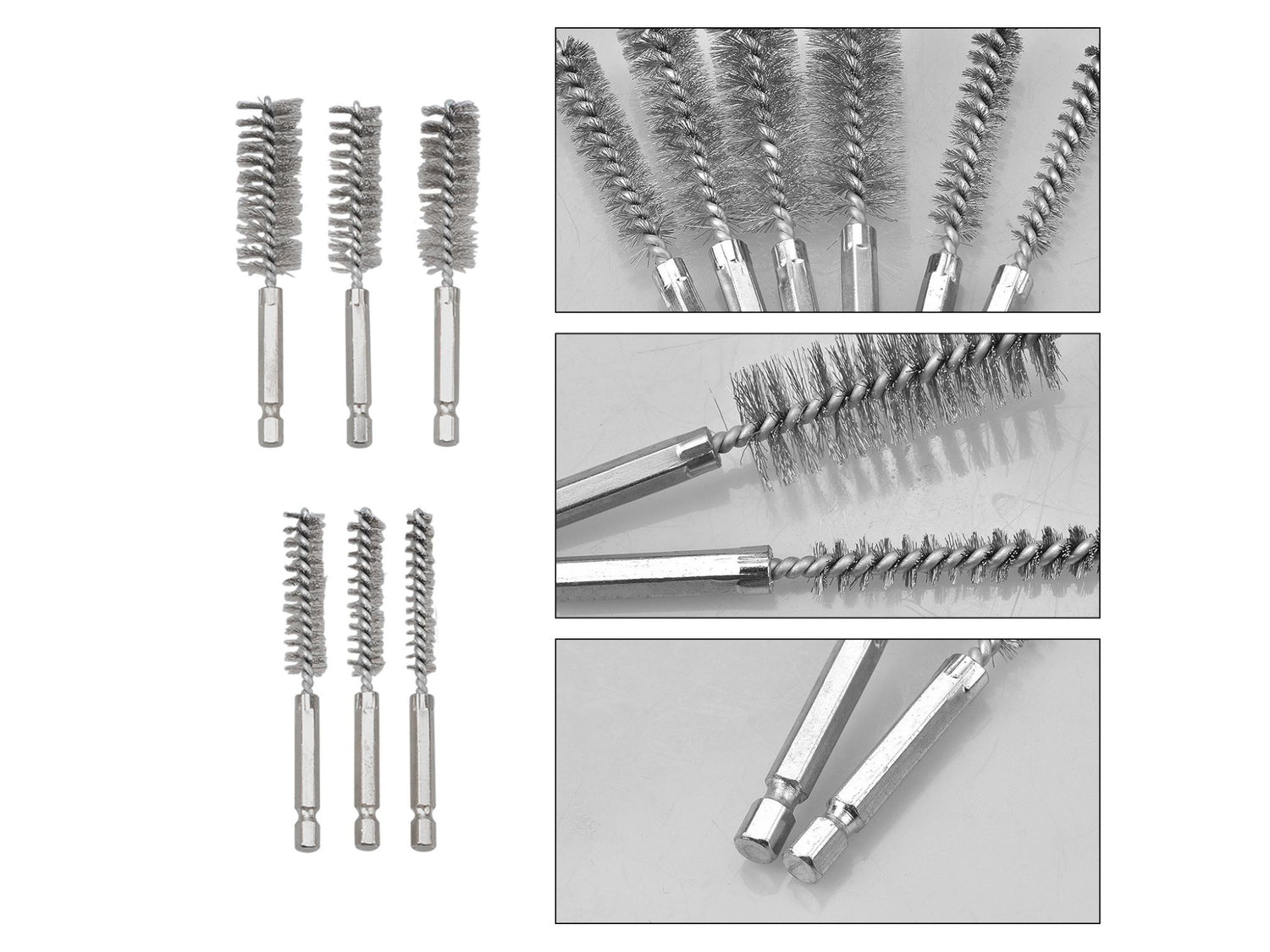 Profi-Reinigungsbürsten-Set für Diesel-Injektorsitze & Zylinderkopf | B7-8076