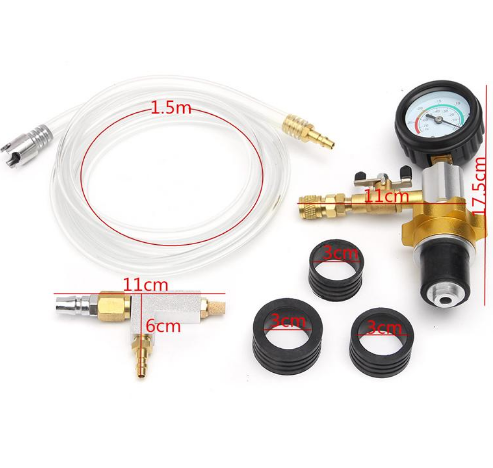 Kühlsystem-Vakuumentlüftung & Befüllgerät mit Adapterset | YZ-8007