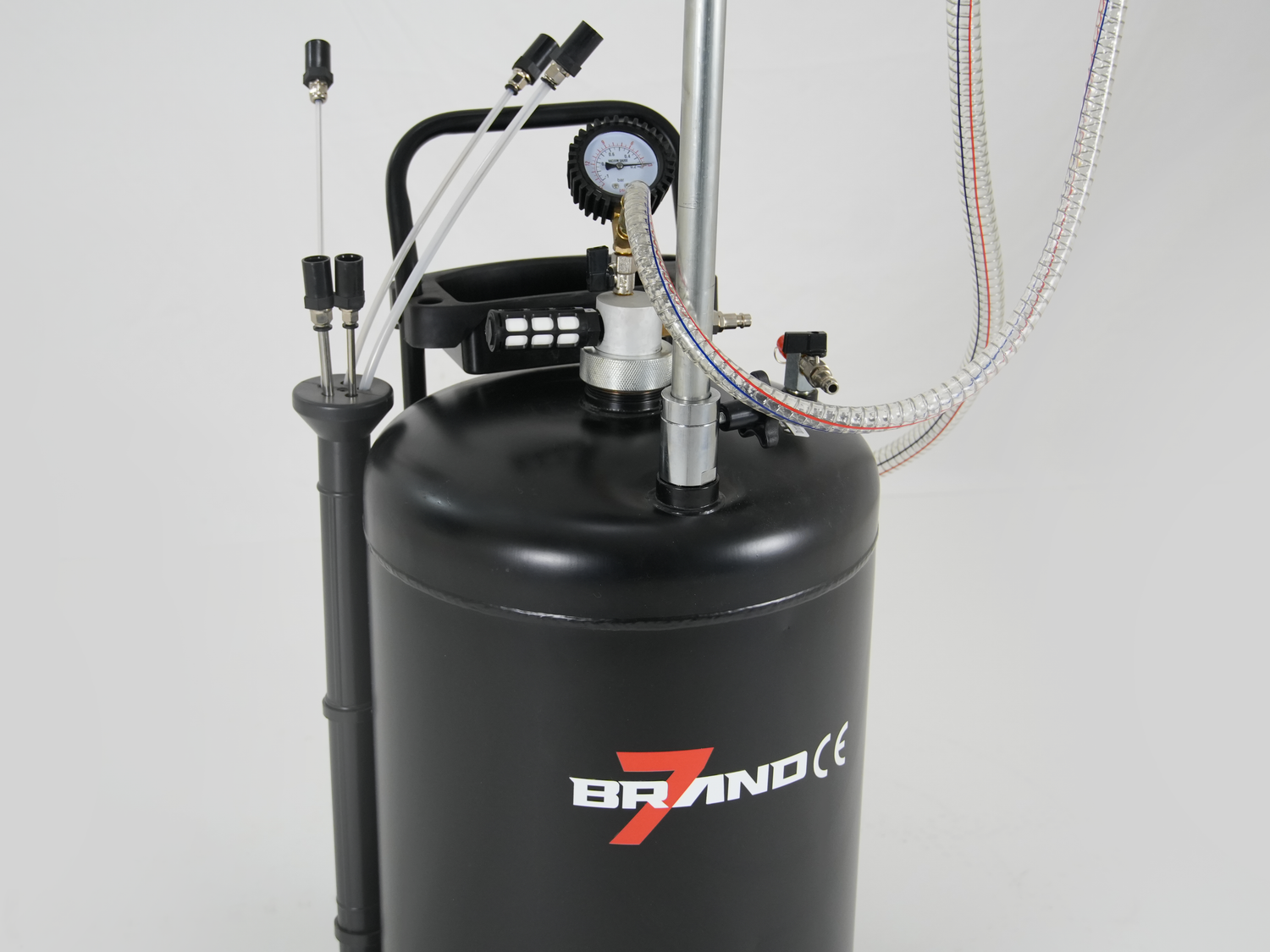 Ölablassgerät mit Manometer 70L