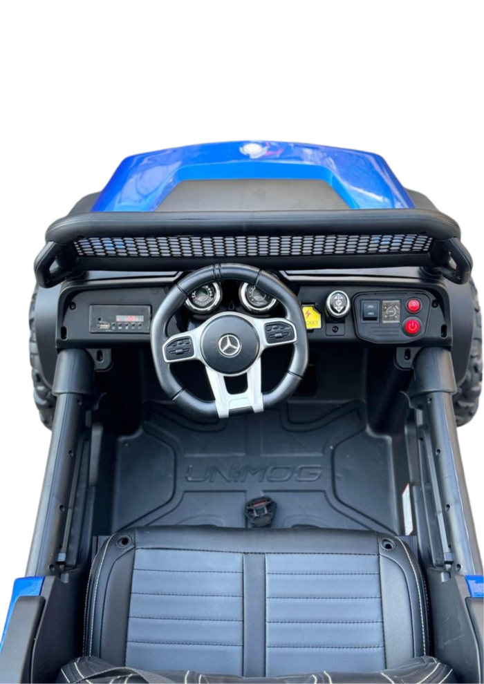 Mercedes Unimog Elektroauto fĂźr Kinder â 2-Sitzer mit Allrad und Fernbedienung