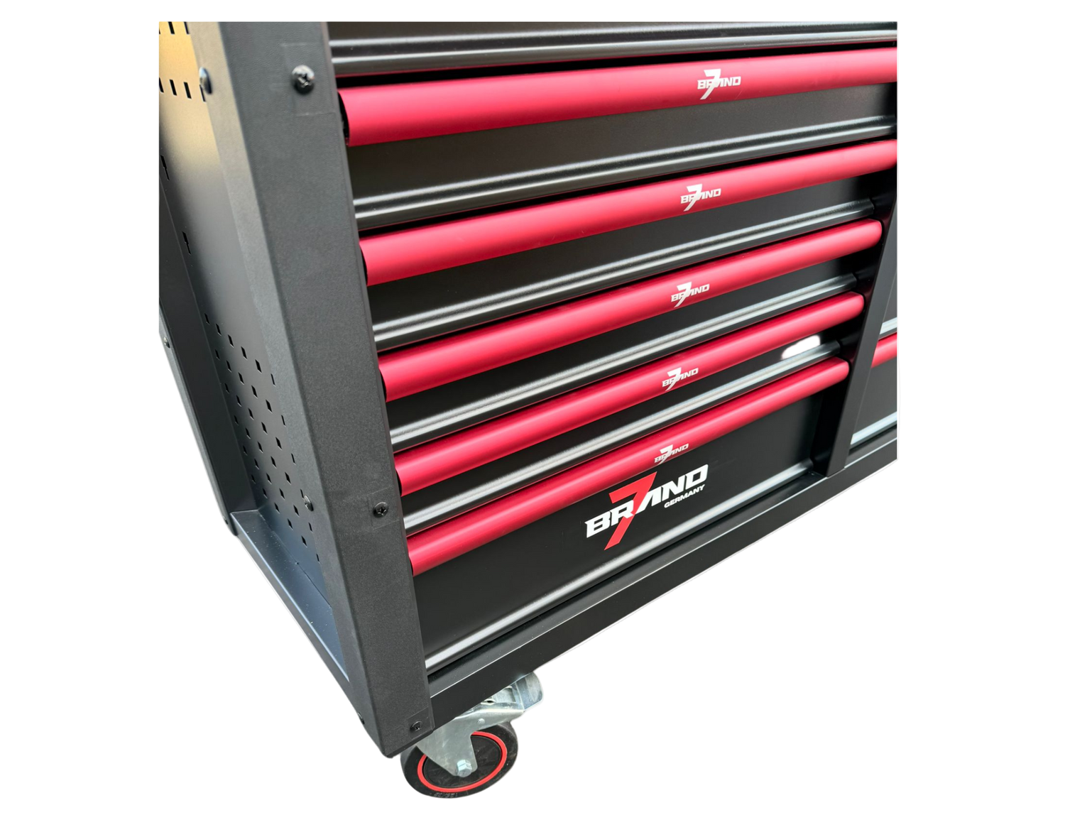 Werkstattwagen BRAND7 527-tlg. Werkzeugsatz – 12 Schubladen, mobil & Profi-Ausstattung