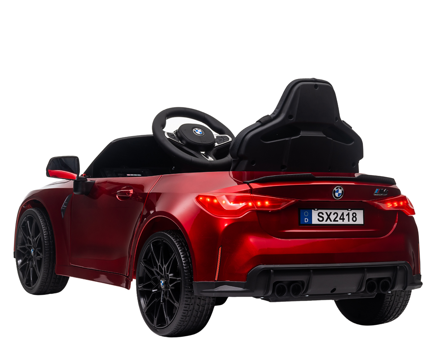 Elektroauto BMW M4 für Kinder 1-3 Jahre – 1-Sitzer mit Fünfpunktgurt