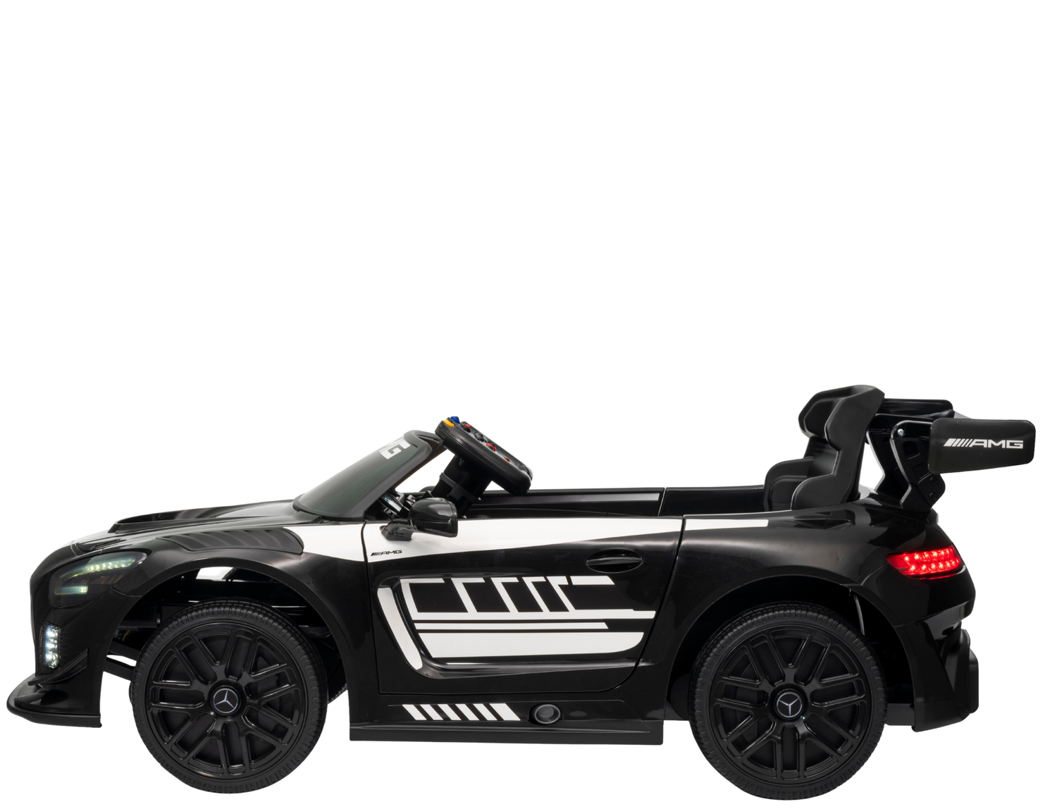 Elektroauto Mercedes AMG GT3 für Kinder 1-3 Jahre – 1-Sitzer mit Fernbedienung & LED-Licht