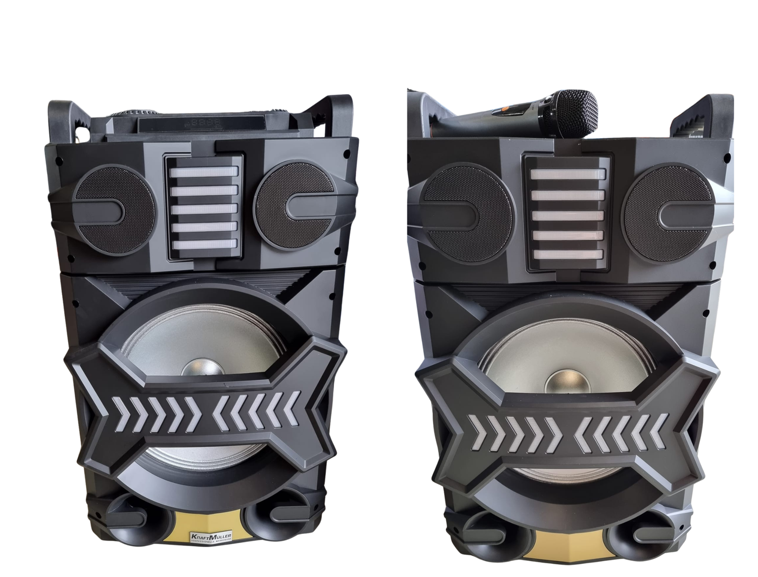 Leistungsstarkes Soundsystem mit Mikrofon & LED