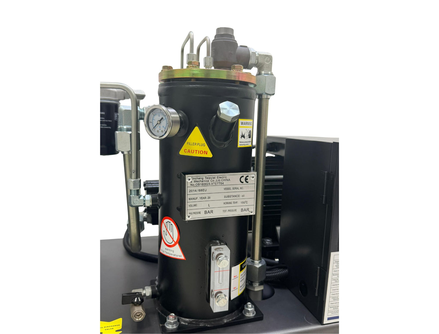 Schraubenkompressor 200L mit Wartungsplan