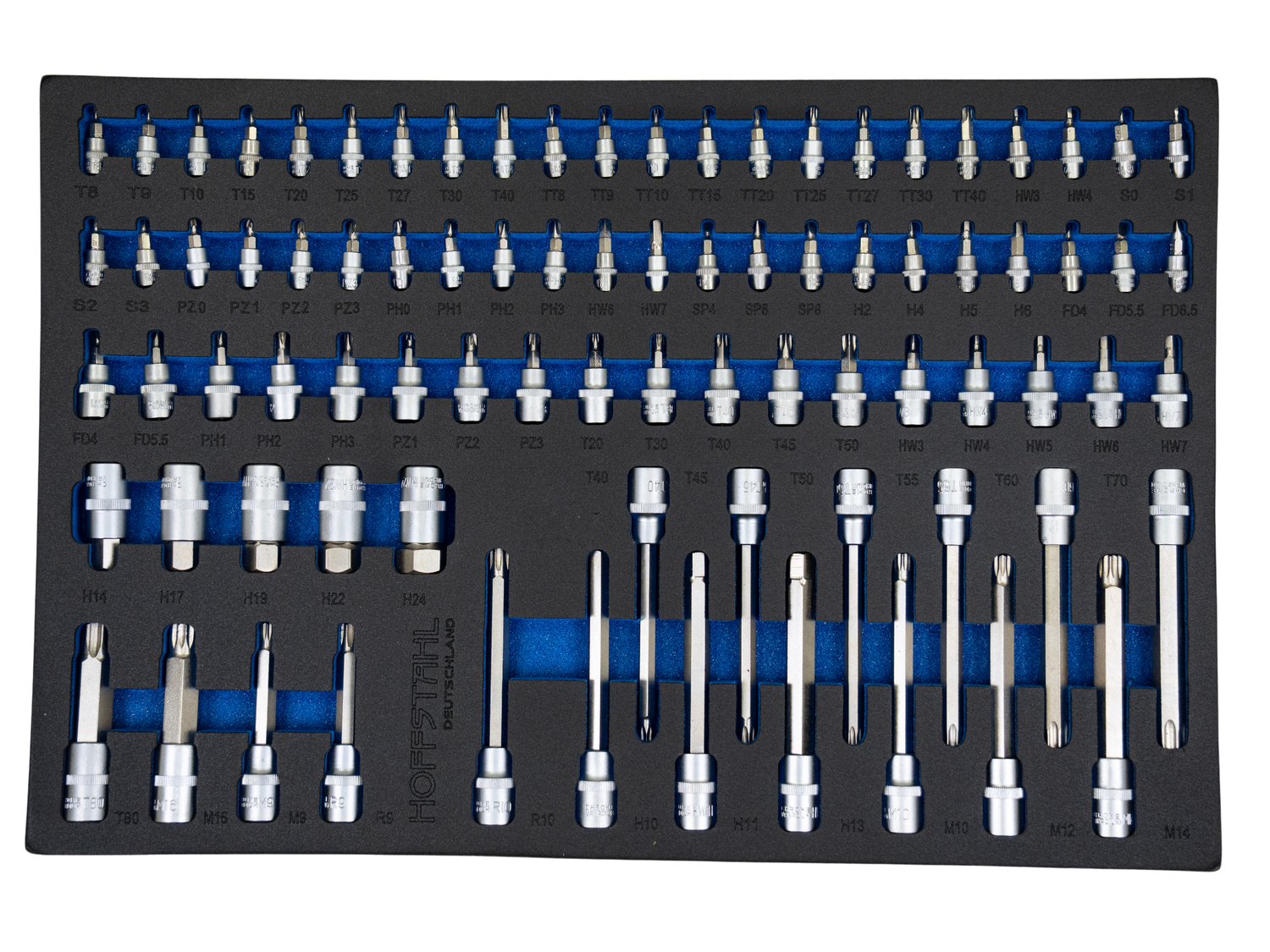 Werkzeugwagen Hoffstahl – 11 Schubladen, 9 bestückt &; über 500 Teile