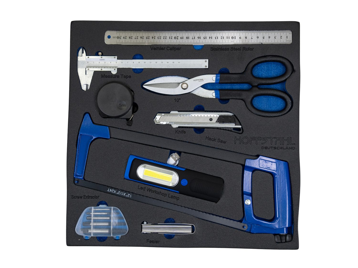 Werkzeugwagen Hoffstahl – 11 Schubladen, 9 bestückt &; über 500 Teile