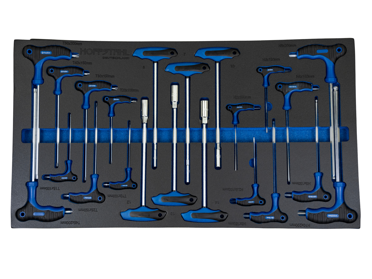 Werkzeugwagen Hoffstahl – 11 Schubladen, 9 bestückt &; über 500 Teile