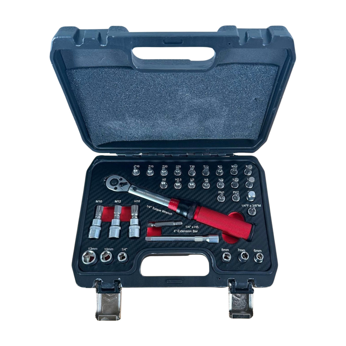 Drehmomentschlüssel-Set 1/4″ 32-Teilig
