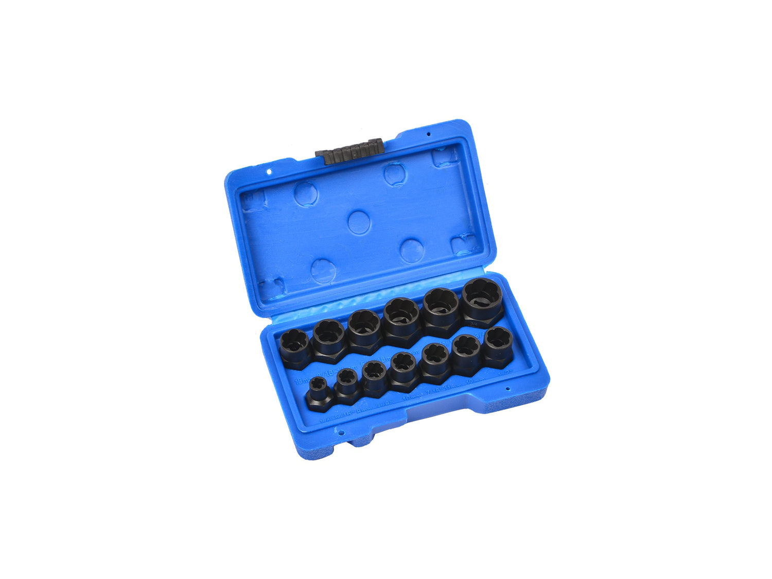 13-tlg. Schlag-Stecknuss & Schraubenausdreher Set 3/8