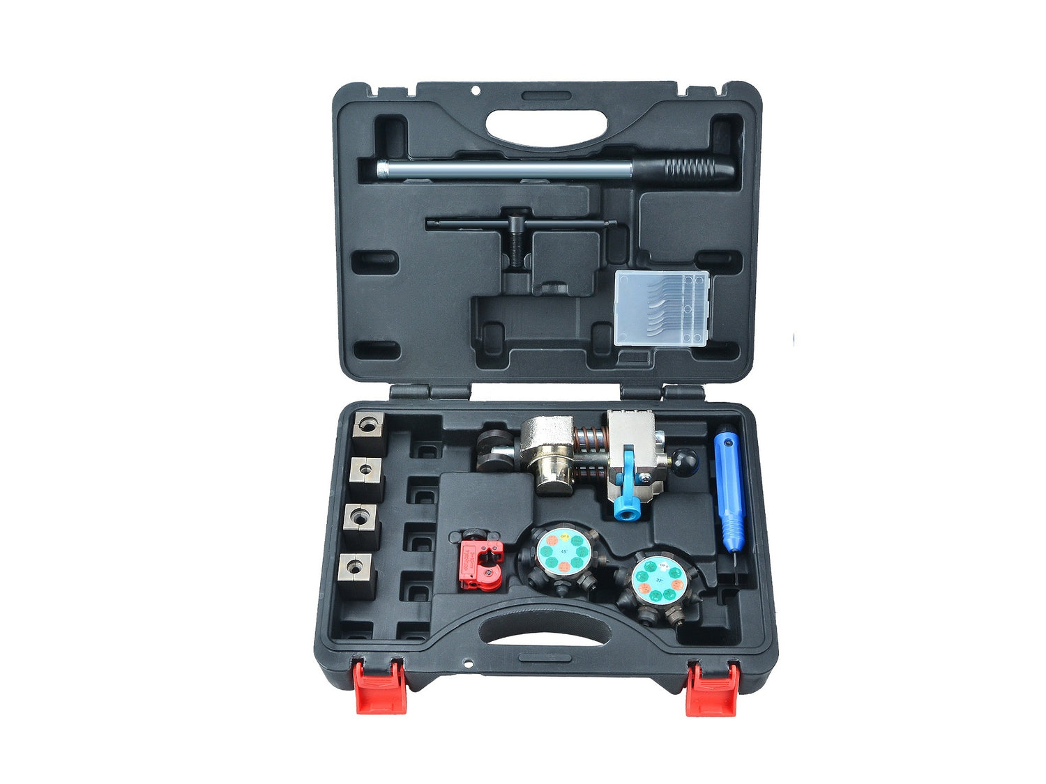 Profi 45° Bremsleitungs-Bördelgerät 45° Turret Set | 4 Bördelgrößen & Rohrschneider – B7-8167