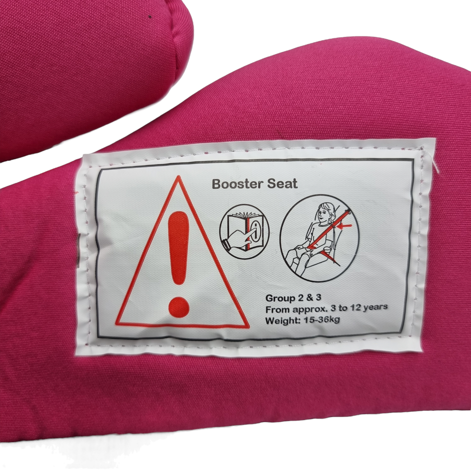 Kindersitzerhöhung 4-12 Jahre TÜV - Pink