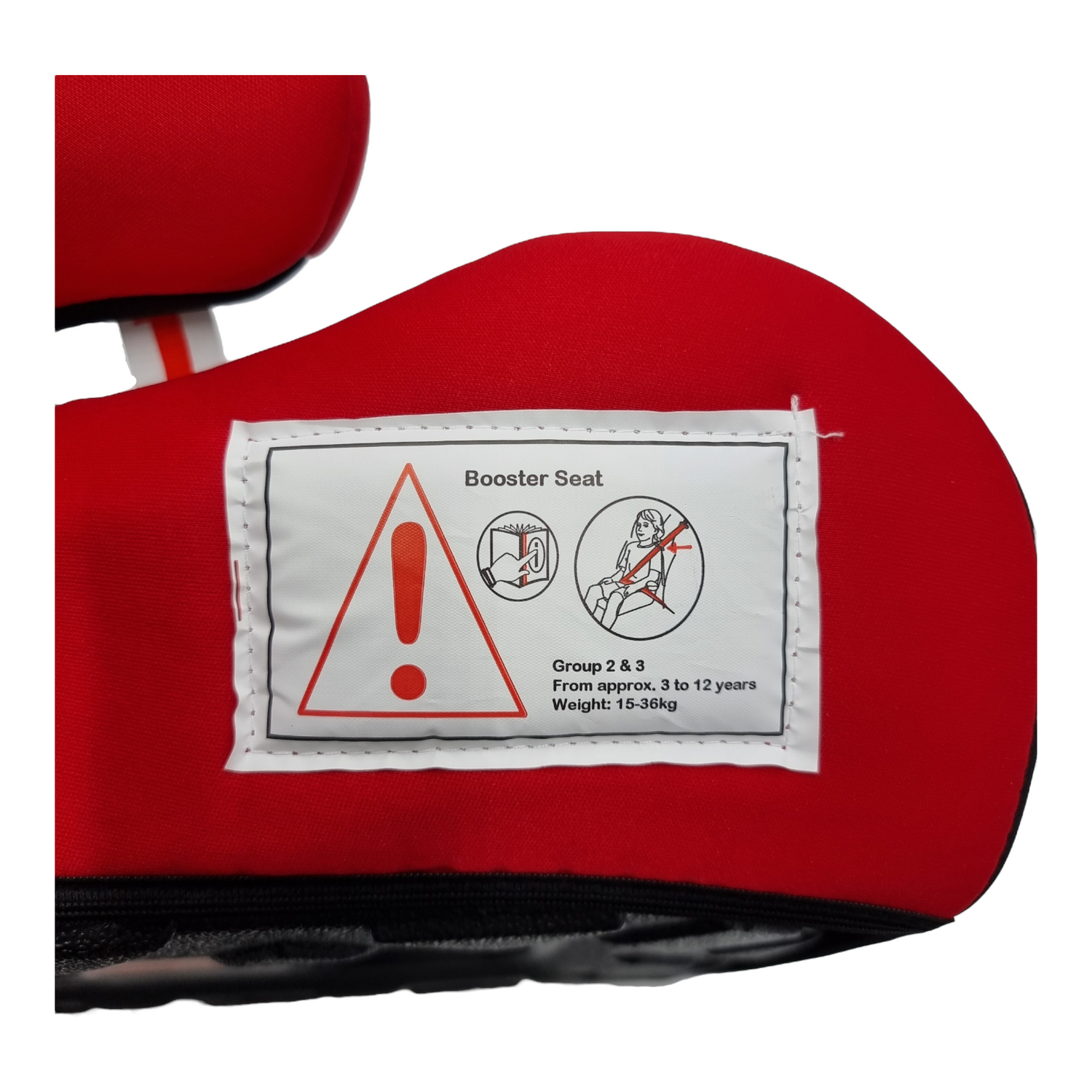 Kindersitzerhöhung 4-12 Jahre TÜV - Rot