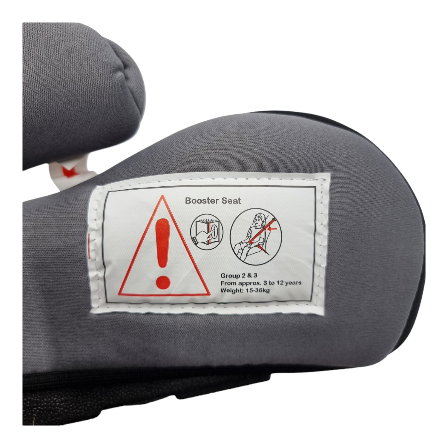 Kindersitzerhöhung 4-12 Jahre TÜV - Grau