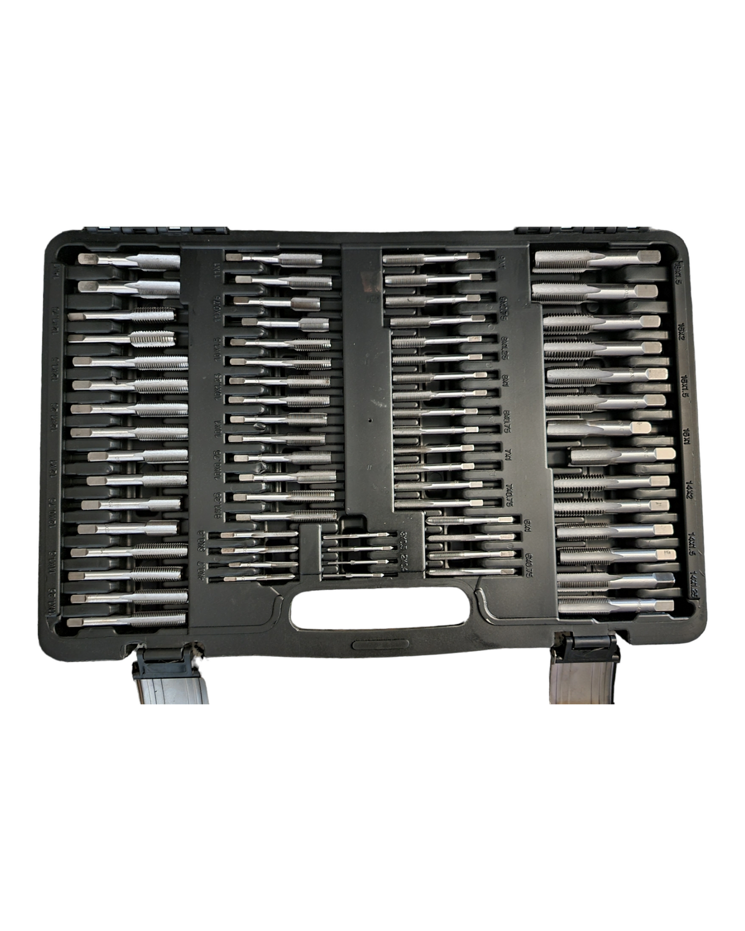 Gewindeschneider Set metrisch 110-teilig aus Stahl für M3–M20 | UltraToolz