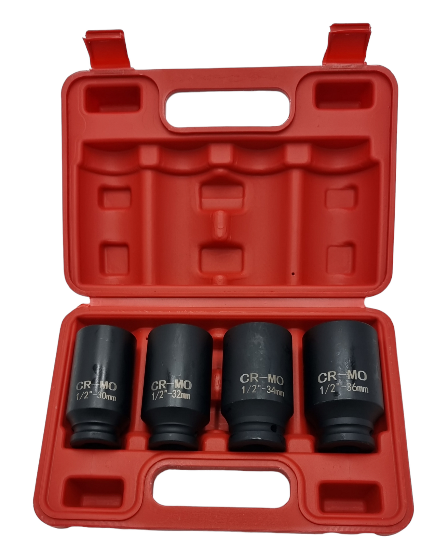 Stecknuss-Set 1/2 Zoll – 4-tlg. Sechskant-Schlagschrauber-Nüsse aus CR-MO-Stahl | YZ-4037 | Brand7