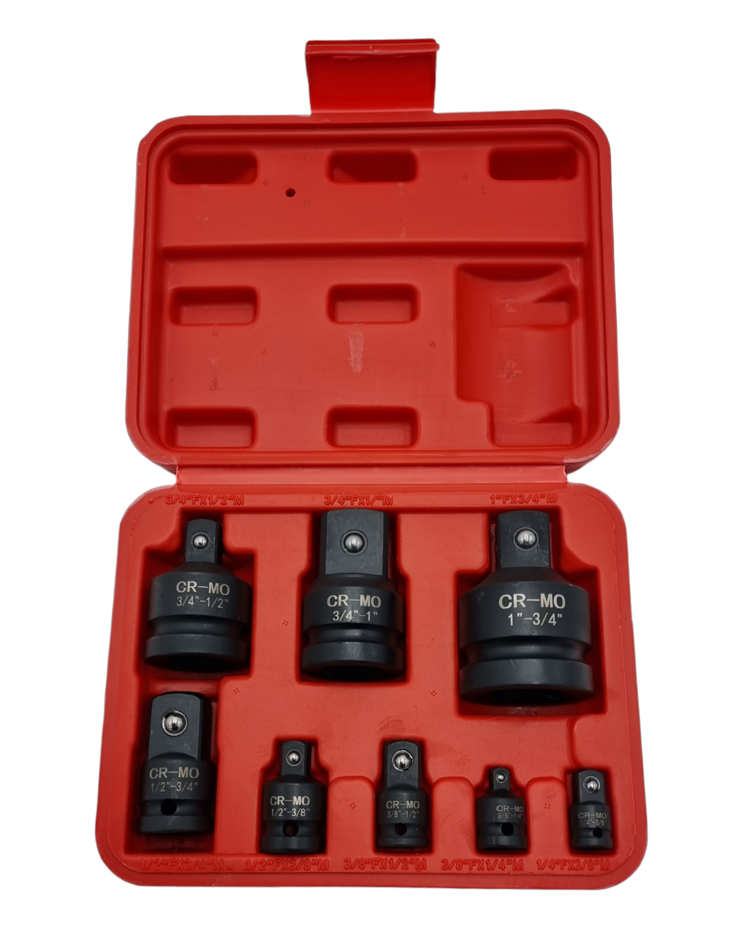Vierkant-Adapter Set für Schlagschrauber & Knarrenkästen – 8-tlg. Reduzierungen & Vergrößerungen in Industriequalität | YZ-4041 | Brand7