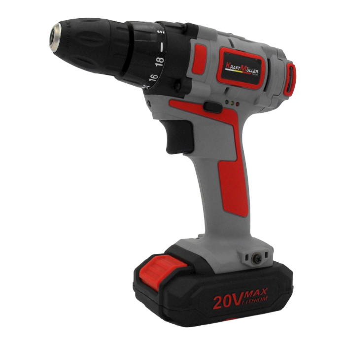 Akkuschrauber + Akkubohrer 20V/ 2Ah KraftMüller 20V/ 2Ah