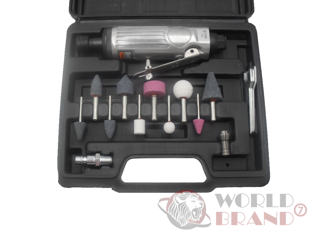 Pneumatischer Dremel/ Druckluftschleif Set 16-tlg. Brand7