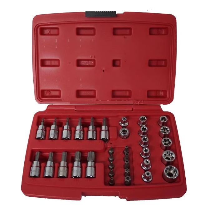 34-teiliges Torx-Bit- und E-Torx-Steckschlüsselsatz | B7-1710