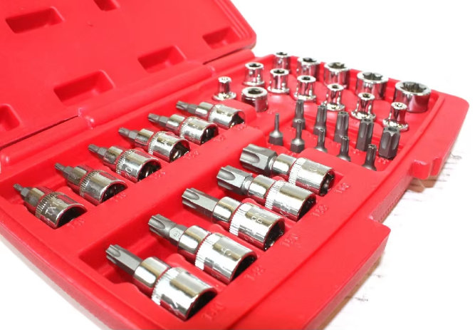 34-teiliges Torx-Bit- und E-Torx-Steckschlüsselsatz | B7-1710
