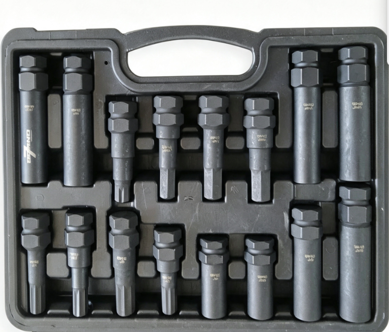 16-teiliges Radmuttern-Sicherungs- und Entfernungswerkzeug-Set | B7-8035