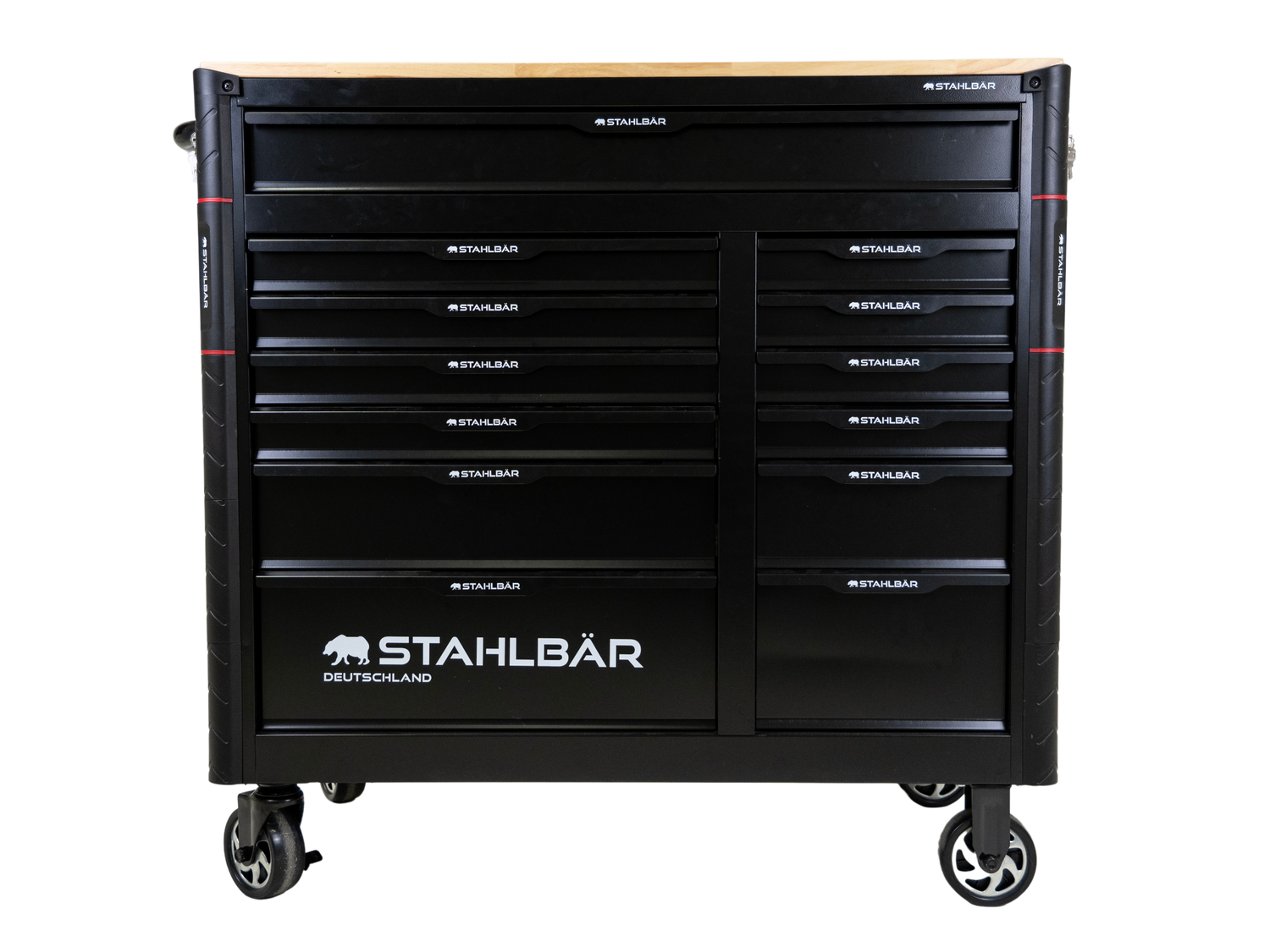 Werkzeugwagen Stahlbär (10/13 mit 13 Schubladen – 10 voll bestückt)