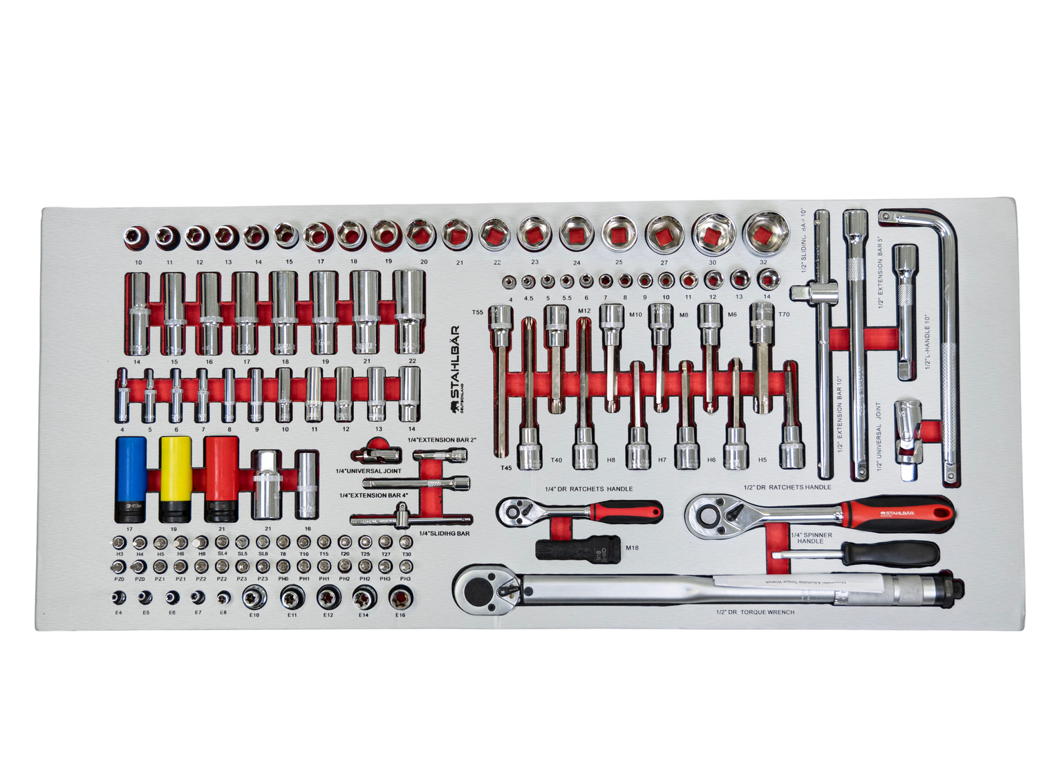 Werkzeugwagen Stahlbär (10/13 mit 13 Schubladen – 10 voll bestückt)