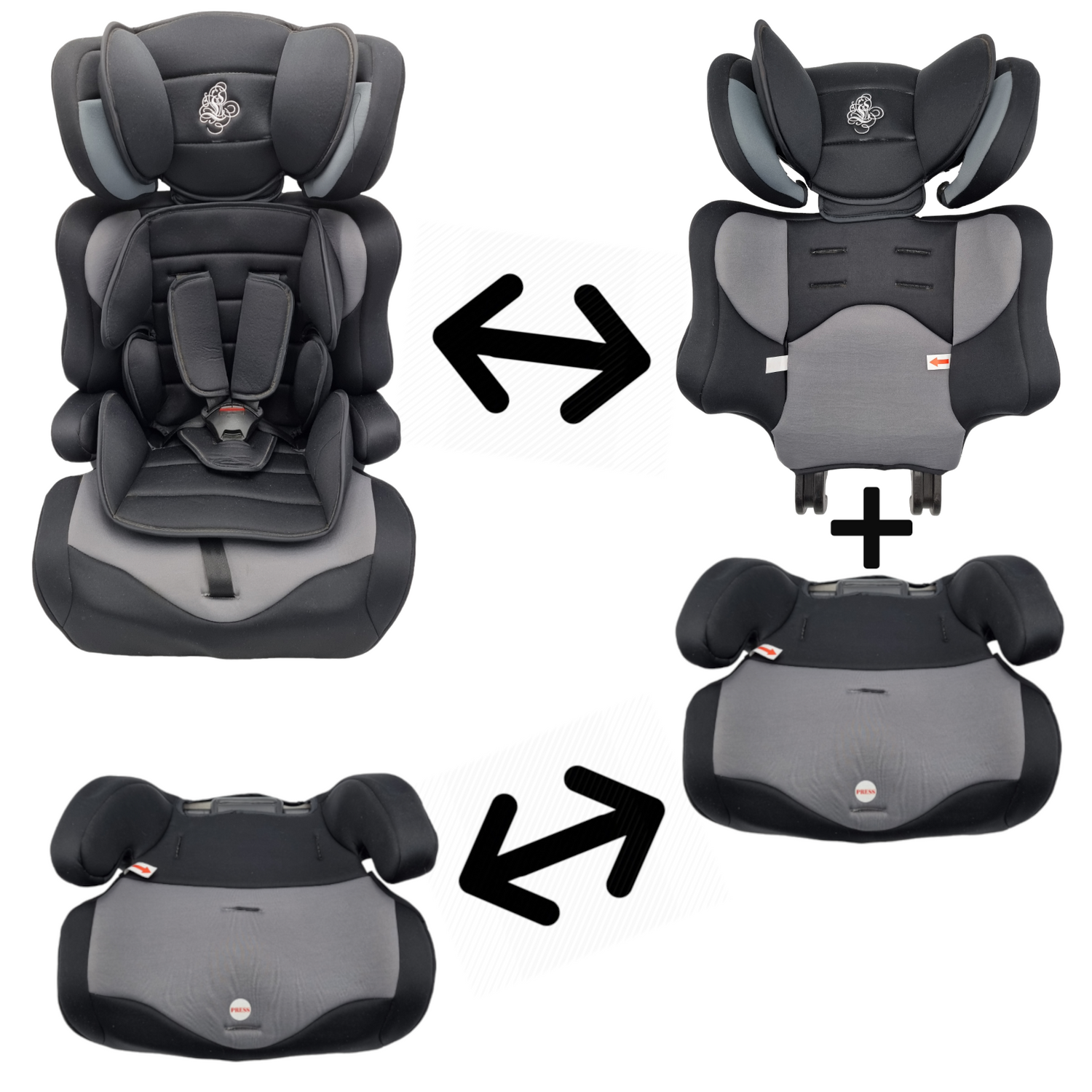 Kindersitz 1,5-12 Jahre TÜV - Blau